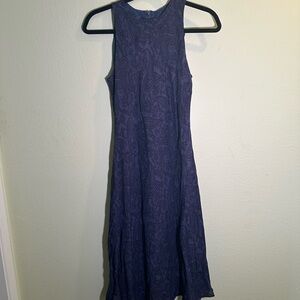 Ralph Lauren Navy Paisley Midi Dress